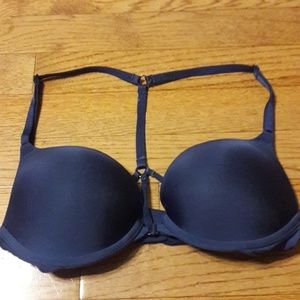 Navy blue strappy bra